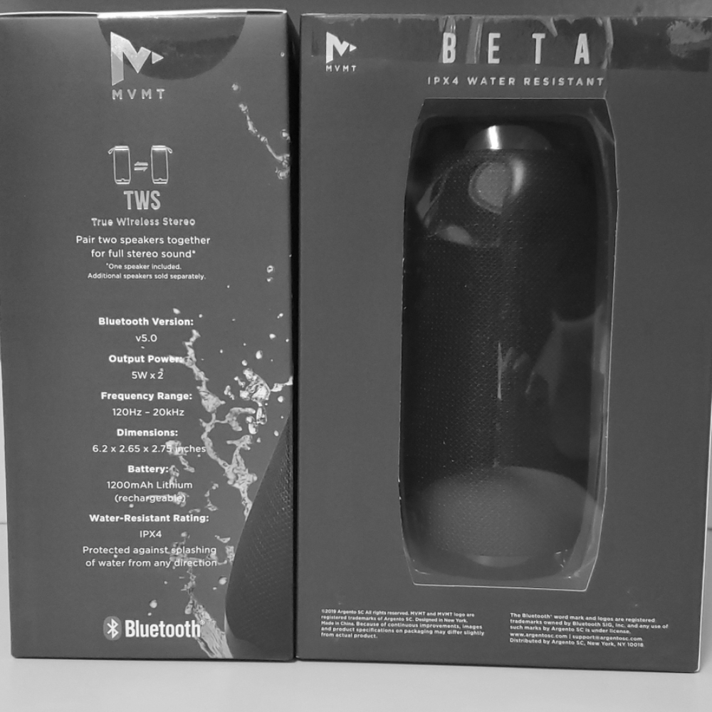 Set of BETA IPX4 Water Resistant Bluetooth Speaker